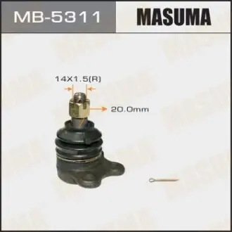 Опора кульова передній верх ISUZU D-MAX I (TFR, TFS) 02-12, D-MAX I (TFR, TFS) 06-12/OPEL FRONTERA B (98-04) Masuma MB5311 (фото 1)