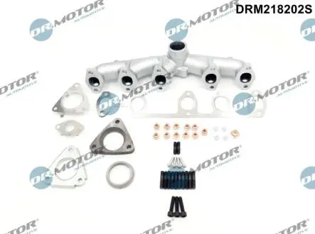 Колектор випускний в комплекті з кріпленням і прокладками DR MOTOR DRM218202S