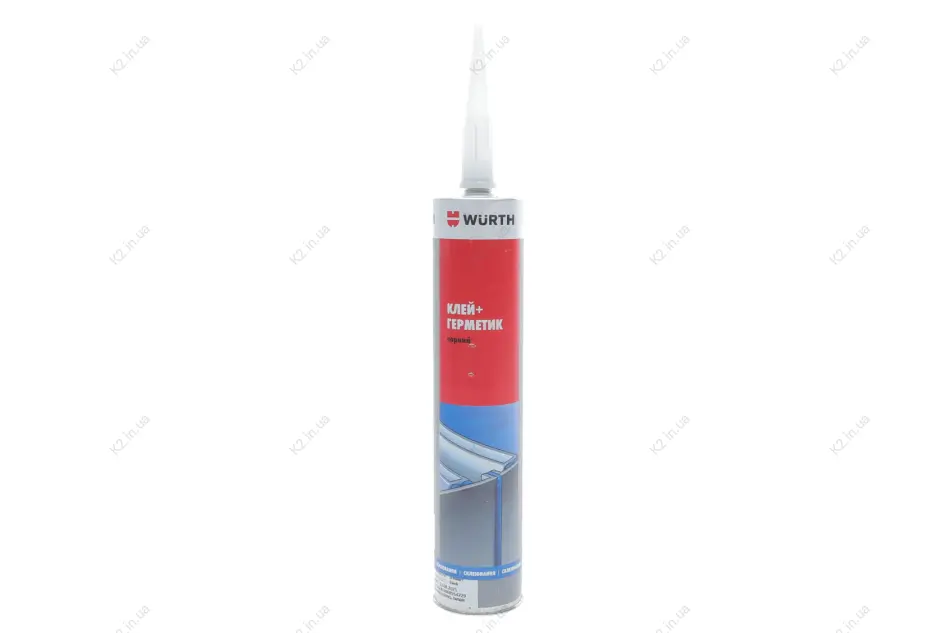 Клей-герметик K+D, комбінований, поліуретановий, чорний, 300 ml {арт. } Wurth 08901003 (фото 1)
