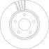 Диск гальмівний (1 шт.) NISSAN Leaf "F "D=283 "10>> DF6754