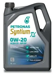 Олива моторна SYNTIUM X 0W-20 C5 API SP (5L) Petronas 70980M12EU