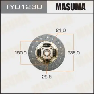 Диск сцепления 236*150*21*29.8 (1/10) Masuma TYD123U