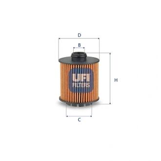 Фільтр масляний UFI 25.288.00