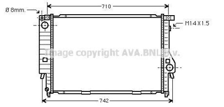 Теплообменник AVA COOLING BW2164