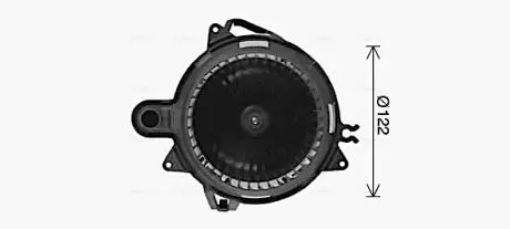 Вентилятор обігрівача салону Renault Capture (13-), Clio (13-) AVA AVA COOLING RT8676