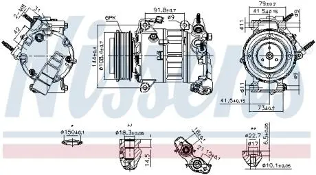 Компрессор NISSENS 890589