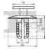Кліпса кріплення облицювання (затискач) Fischer Automotive One (FA1) 10-20002.10 (фото 2)