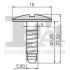 Кліпса (затискач) Fischer Automotive One (FA1) 11-10034.5 (фото 2)