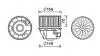 Вентилятор отопителя салона Ford Focus (13-20), C-MAX (11-19) (FD8633) AVA