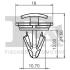 Кліпса кріплення (затискач) Fischer Automotive One (FA1) 11400785 (фото 2)