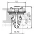 Кліпса кріплення (затискач) Fischer Automotive One (FA1) 11400785 (фото 2)