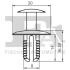 Кліпса кріплення (затискач) Fischer Automotive One (FA1) 11200125 (фото 2)