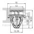 Кліпса кріплення (затискач) Fischer Automotive One (FA1) 10400285 (фото 2)
