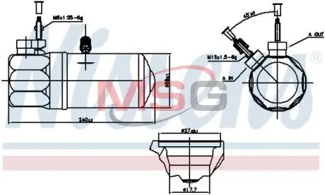 Осушитель NISSENS 95572