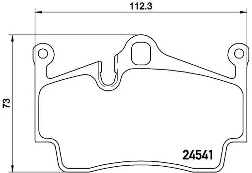 Комплект тормозных колодок BREMBO P 65 028 (фото 1)