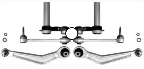 Комплект важелів підвіски (задньої) BMW 5 (E39/E60) Raiso RL-333200-KIT
