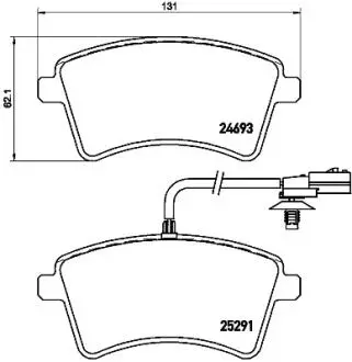 Комплект тормозных колодок BREMBO P 68 058
