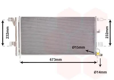 Фото 1 - радіатор кондиціонера AUDI A4/ A6/ 10>19+ Van Wezel 03015704 Радіатор кондиціонера AUDI A4/ A6/ 10>19+ Van Wezel 03015704 (фото 1)