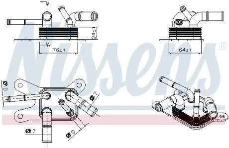 Радіатор оливний NISSENS 91529