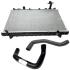 Радиатор охлаждения с патрубками Chery Tiggo FL KLM Aftermarket T11-1301110BA-T11-1303201BA-T11-1303301BA (фото 1)