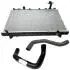 Радиатор охлаждения с патрубками Chery Tiggo FL KLM Aftermarket T11-1301110BA-T11-1303201BA-T11-1303301BA (фото 1)