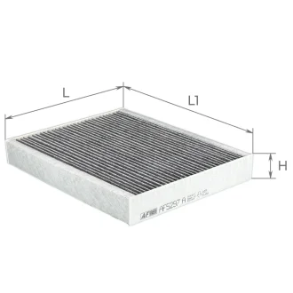 Фільтр салону FORD ESCAPE, EXPLORER 20- вугільний ALPHA FILTER AF5297a