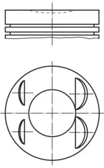 Поршень з кільцями DACIA /RENAULT/NISSAN 72,20 1.2 TCe 16V H5F 13- (MAHLE) MAHLE KNECHT 021 PI 00127 000