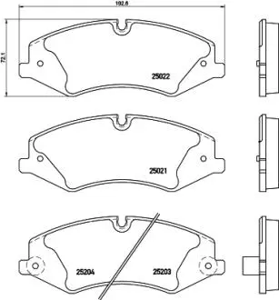 Комплект тормозных колодок HELLA 8DB355015551