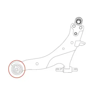 Сайлентблок важеля передня вісь Nissan X-Trail/Rogue 07- Juke 10-19 Leaf 10- CTR GV1033