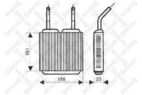 Радіатор опалення салону STELLOX 1035045SX (фото 1)