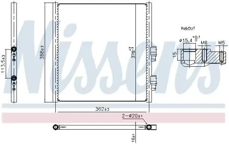 Радіатор кондиціонера First Fit NISSENS 941308 (фото 1)