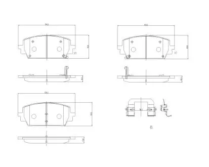 Комплект гальмівних колодок BREMBO P 30 151 (фото 1)