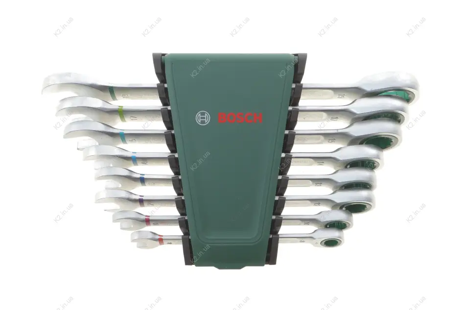 Набір комбі ключів з тріскачкою 8 шт BOSCH 1 600 A02 7PS (фото 1)
