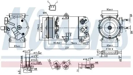 Компрессор NISSENS 890588