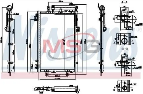Радіатор кондиціонера NISSENS 940833