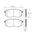 Колодка гальм. передн. Hyundai Sonata 09-20 i20/i45 KIA K5 CTR GK1369 (фото 1)