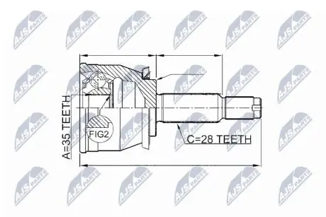 Шрус полуоси Nty NPZDW026