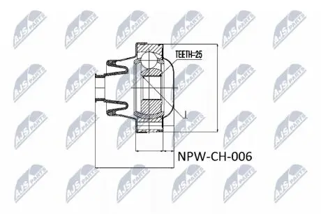 Шрус полуоси Nty NPWCH006