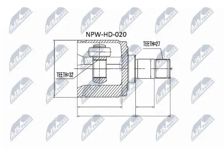 Шрус полуоси Nty NPWHD020