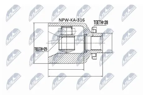 Шрус Nty NPWKA316