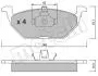 Комплект гальмівних колодок (дискових) Metelli 22-0211-0 (фото 1)