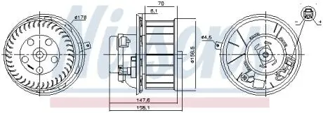 Вентилятор NISSENS 87643