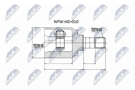 Шрус полуоси Nty NPWHD010