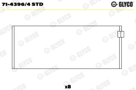 Вкладиш шатунний Glyco 7143964STD