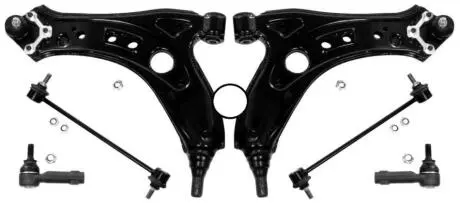 Комплект важелів підвіски (передньої) Skoda Fabia/Fabia II/Roomster/VW Fox 99- Raiso RL-407015-KIT