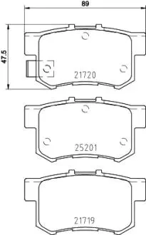 Гальмівна колодка BREMBO P 79 027