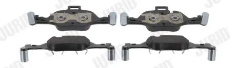 Гальмівні колодки пер. BMW 5 (G30/G31/F90)/7 (G11/G12)/X3 (G01/F97)/X5 (G05/F95) (ATE) Jurid 573856J