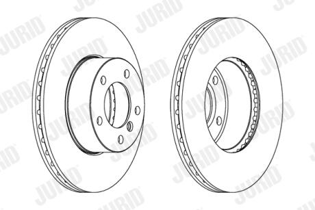 Гальмівний диск пер. BMW 1 (E81/E87)/3 (E90/E91/E93) (300*73,5) компл. 2шт Jurid 562342JC