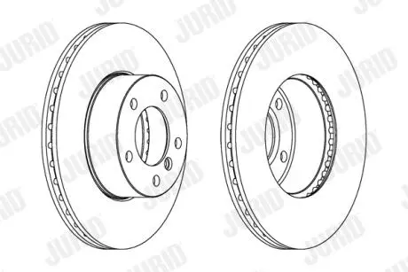 Гальмівний диск пер. BMW 1 (E81/E87)/3 (E90/E91/E93) (300*73,5) компл. 2шт Jurid 562342JC