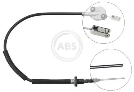 Трос зчеплення Chevrolet Aveo 04-08 (888/595) A.B.S K27710 (фото 1)